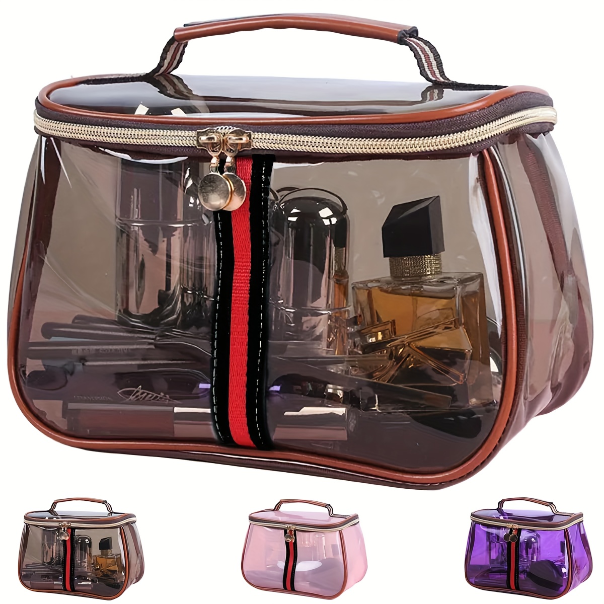 Sports Equipment Cabinet - Şeffaf Büyük Kapasiteli kadın Makyaj Çantası