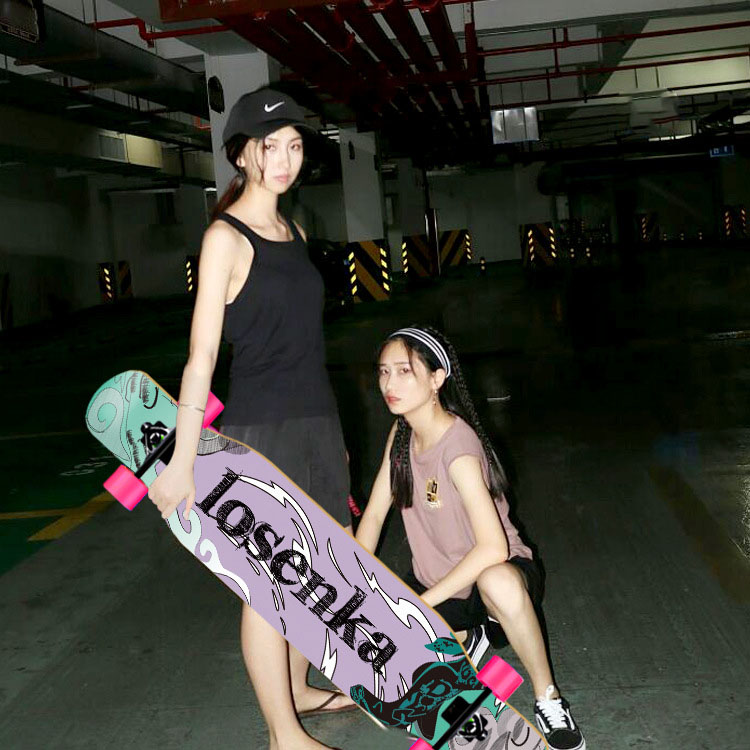 Skateboard Complete Deck - Kadınlar için Dans Longboard'ı 110/120cm Komple