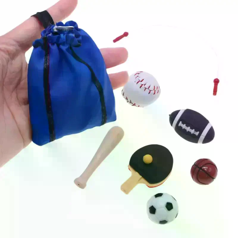Sports Equipment Kit - 1/12 Dollhouse Simülasyon Mini Spor Ekipmanları