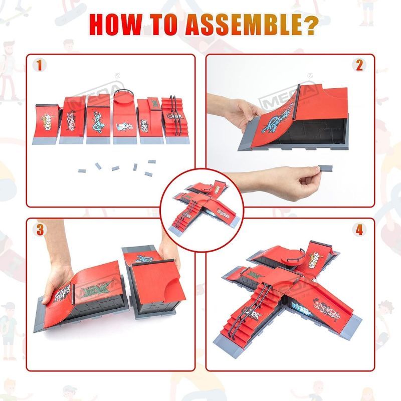 DIY Parmak Paten Parkı 6-in-1  - Skateboard Complete Deck incelemesi ve fiyatı